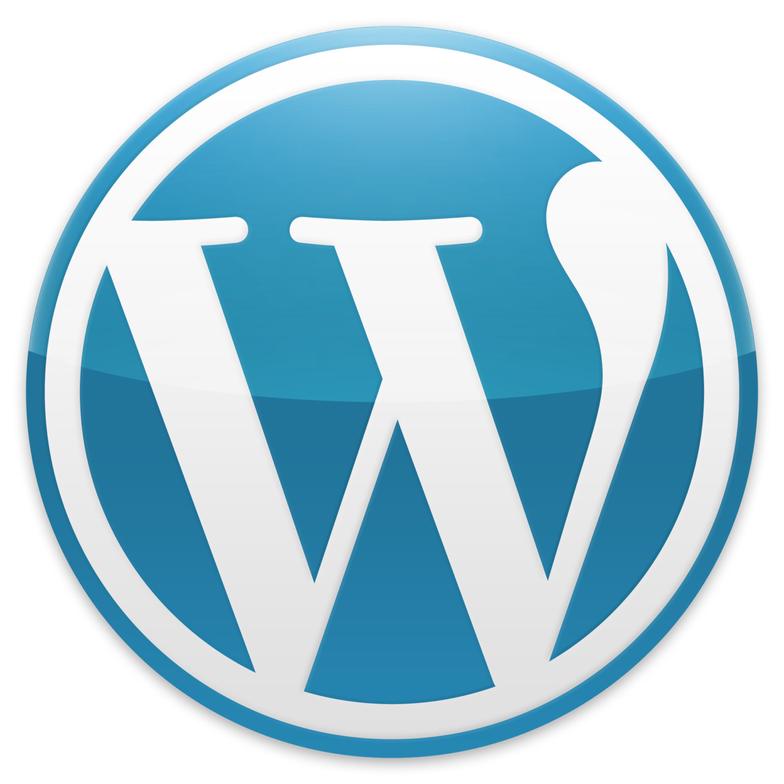 wordpress blue logo